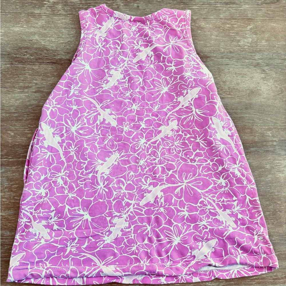 Cute Bright Pink & White Stretch Lilly Pulitzer Tank Top with Pockets - size S/M